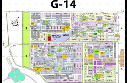 Ideally located plot for sale in Sector G-14/3 Islamabad.